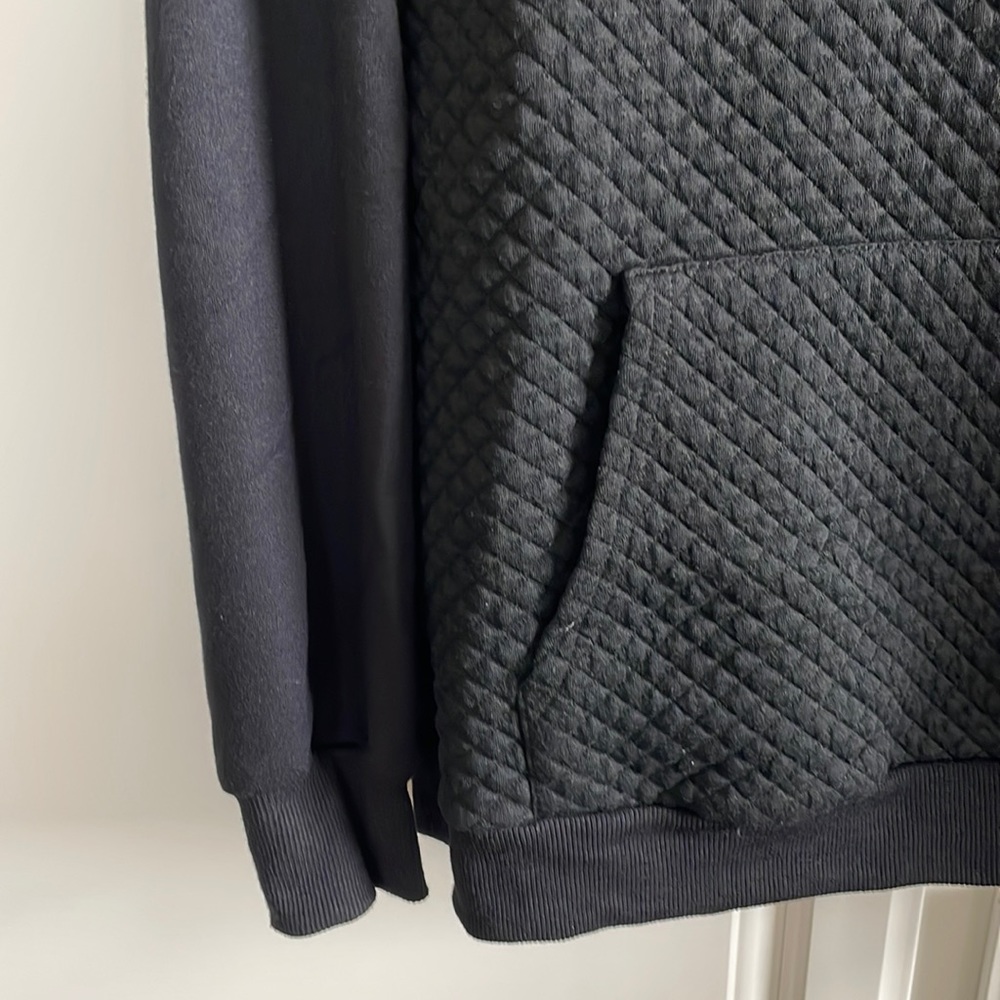 Quilted Pattern Lightweight Sweatshirt Pullover - image 3
